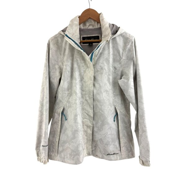 Eddie Bauer Women's Rainfoil Packable Jacket Hooded Pockets Size M Weatheredge - Picture 3 of 14